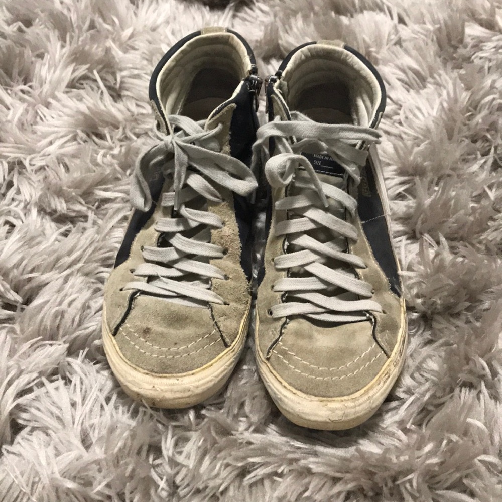 High top golden goose sneakers